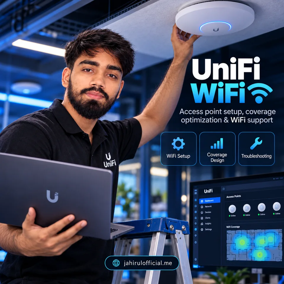 Promotional illustration for UniFi WiFi Solutions